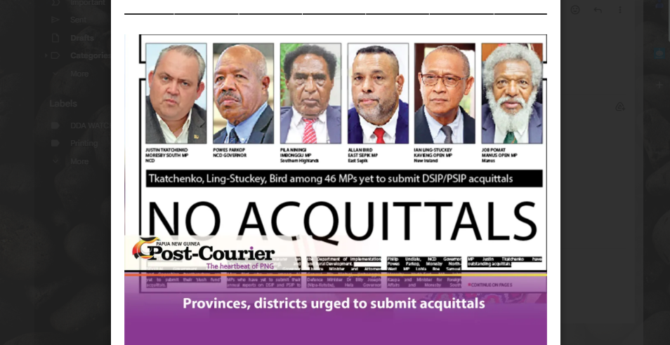 outstanding acquittals